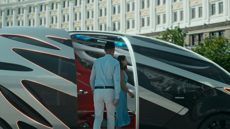 Illustration for article titled The Mercedes-Benz Vision Urbanetic Is a One-Size-Fits-All-Use Autonomous Box of the Future